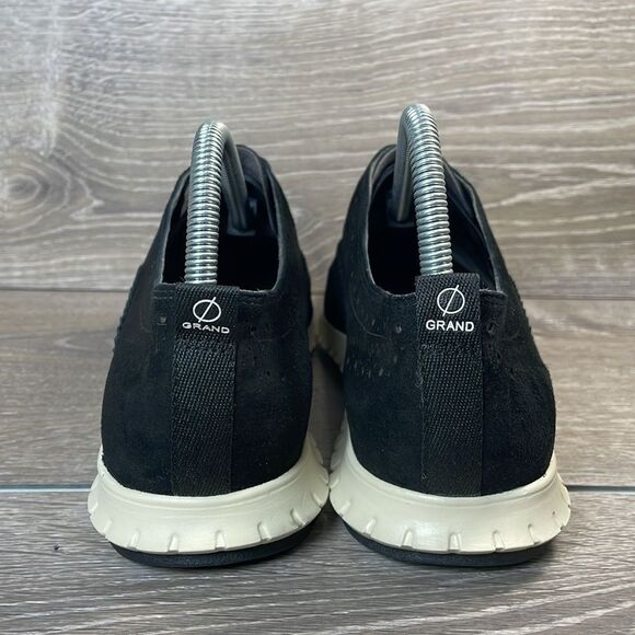 Cole Haan Zerogrand OS Women’s Sz 9.5B Black Nubuck Perf Oxford Low Top Sneakers - Picture 4 of 10